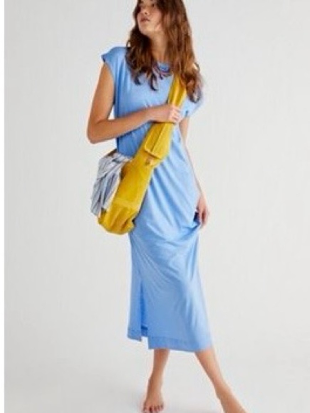 Free People Light Blue Maxi Summer Dress